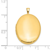 1/20 Gold Filled 26mm 2 Frame Oval Locket Charm Pendant in Real  Yellow Gold