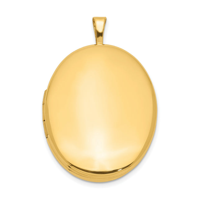 1/20 Gold Filled 26mm 2 Frame Oval Locket Charm Pendant in Real  Yellow Gold