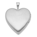 Sterling Silver Heart Locket Pendant with Pink Enamel Flowers and Green Leaves, Mom Keepsake Jewelry