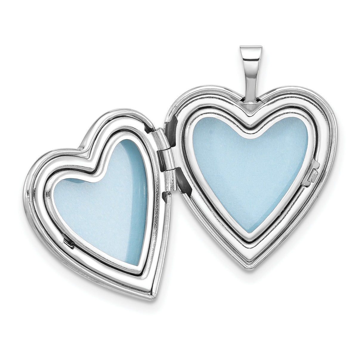Sterling Silver Heart Locket Pendant with Pink Enamel Flowers and Green Leaves, Mom Keepsake Jewelry