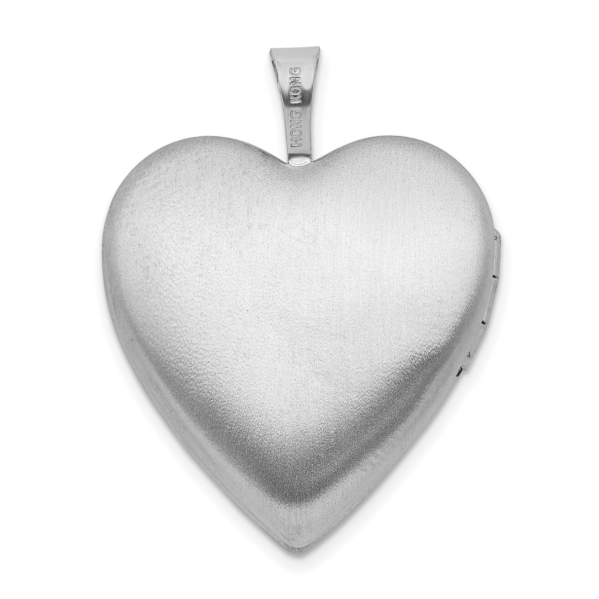 Epoxy 20mm Forever In My Heart Rose Locket Charm Pendant in Real 925 Sterling Silver