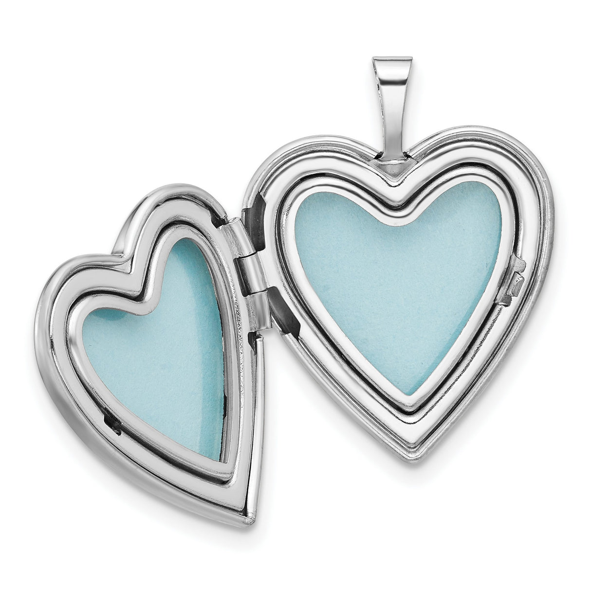 Sterling Silver Heart Locket Pendant with Pink Butterfly and Flower Design for Women