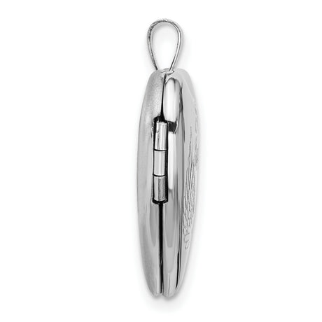Sterling Silver Heart Locket Pendant with Angel Wings, Spiritual Remembrance Jewelry for Women