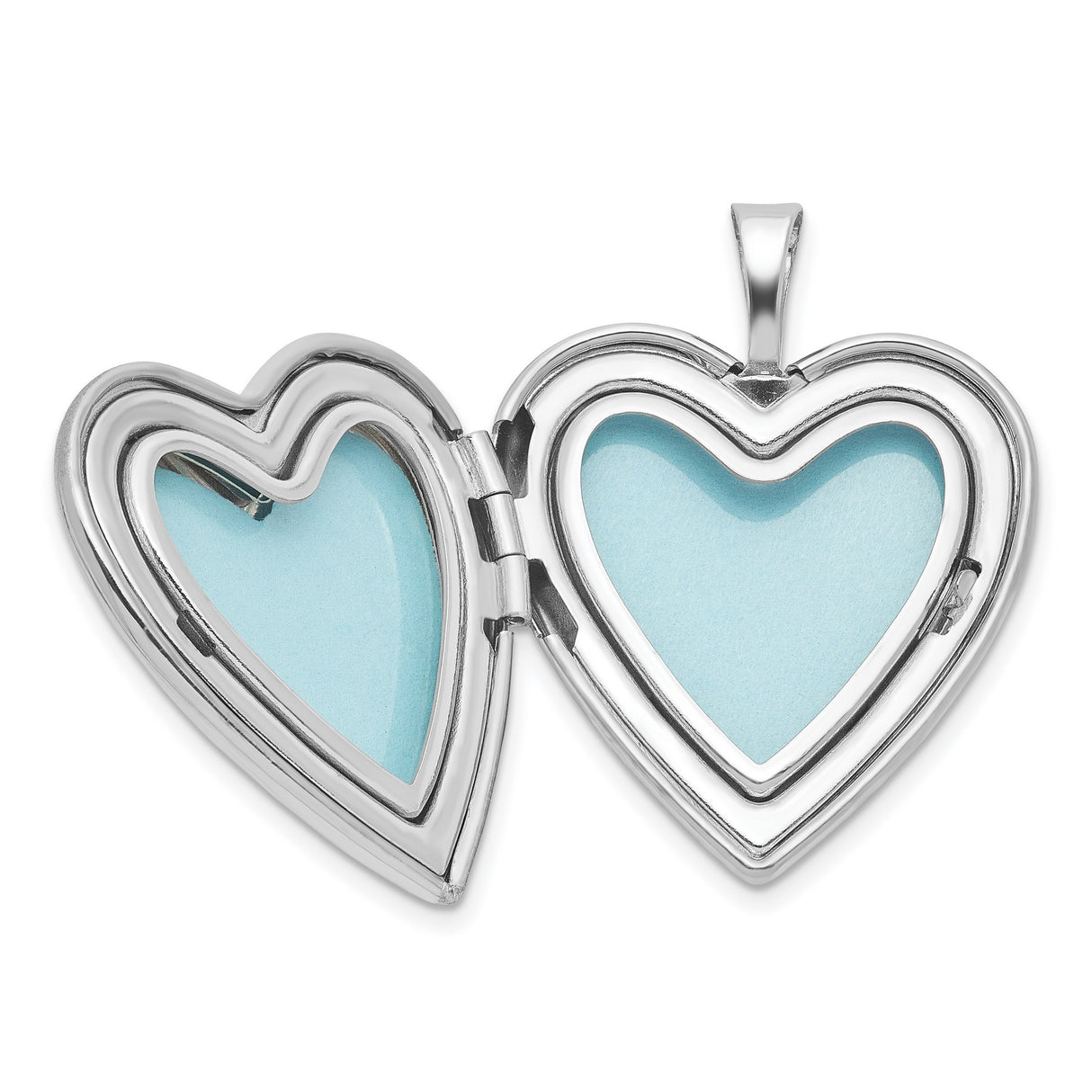 Sterling Silver Heart Locket Pendant with Angel Wings, Spiritual Remembrance Jewelry for Women