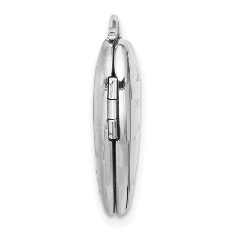 Sterling Silver Heart Locket Pendant with Always on My Mind Message for Women