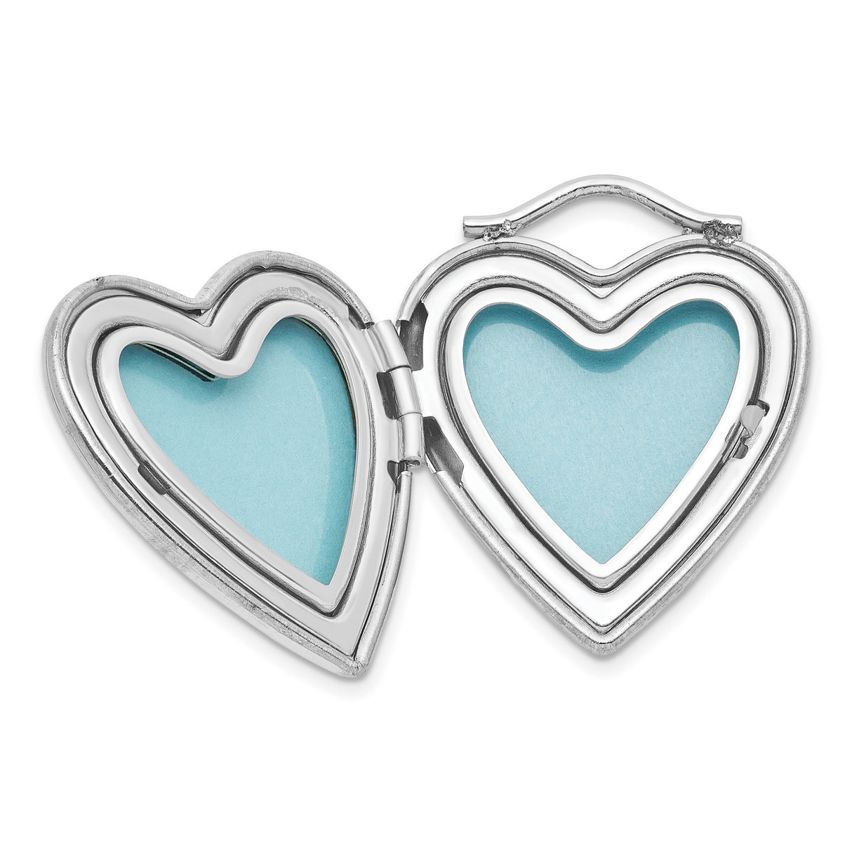 Sterling Silver Heart Locket Pendant with Always on My Mind Message for Women