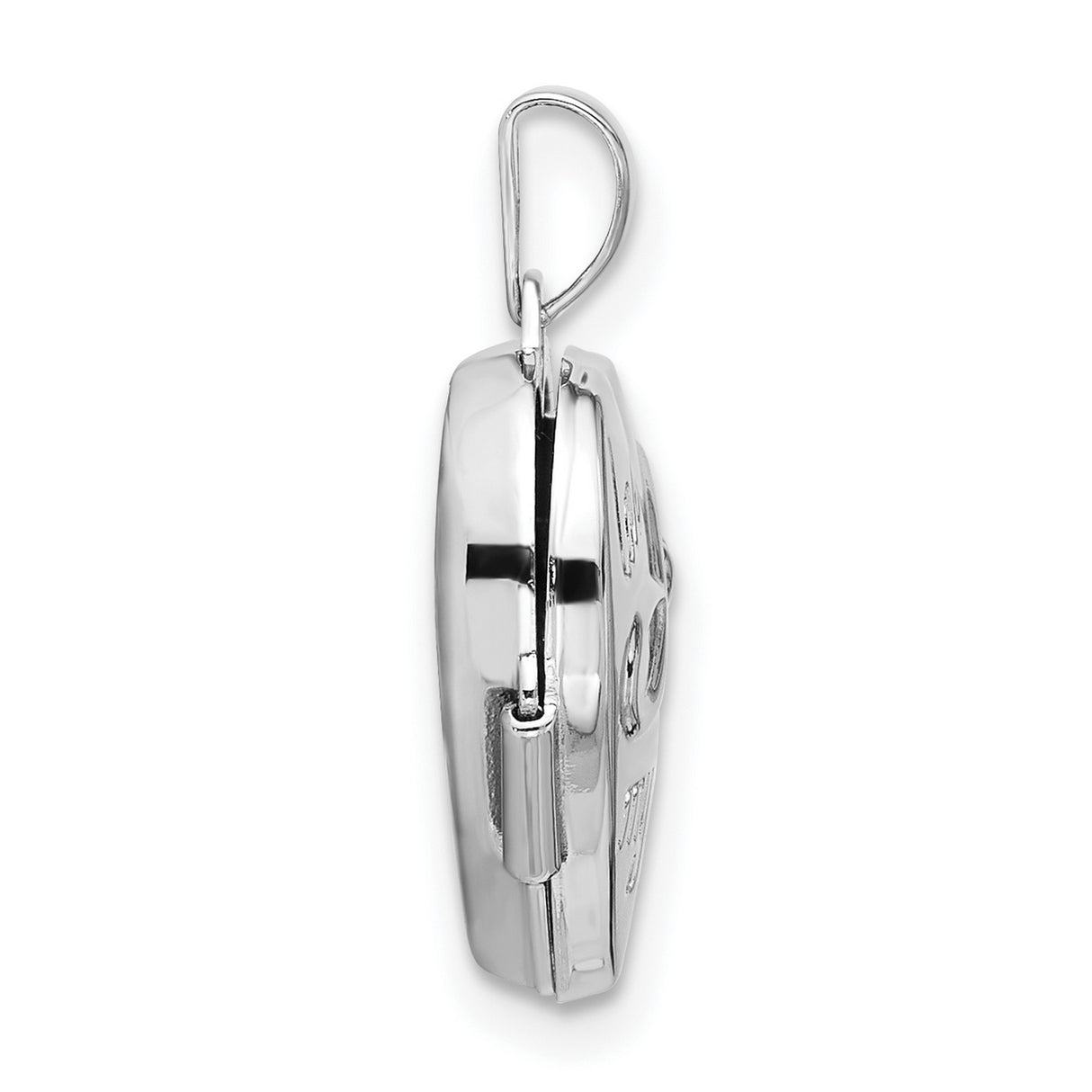 Sterling Silver Heart Locket Pendant with Infinity Symbol and Love of My Life Engraving