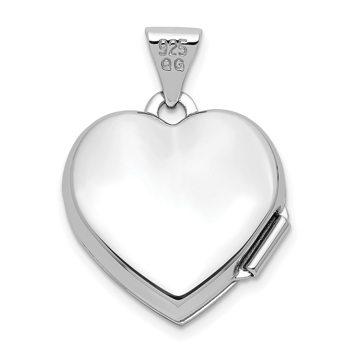 Sterling Silver Heart Locket Pendant with Infinity Symbol and Love of My Life Engraving