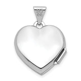 Sterling Silver Heart Locket Pendant with Infinity Symbol and Love of My Life Engraving