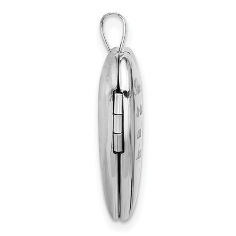 Sterling Silver Heart Locket Pendant with Crescent Moon and Star, I Love You to the Moon and Back Engraving