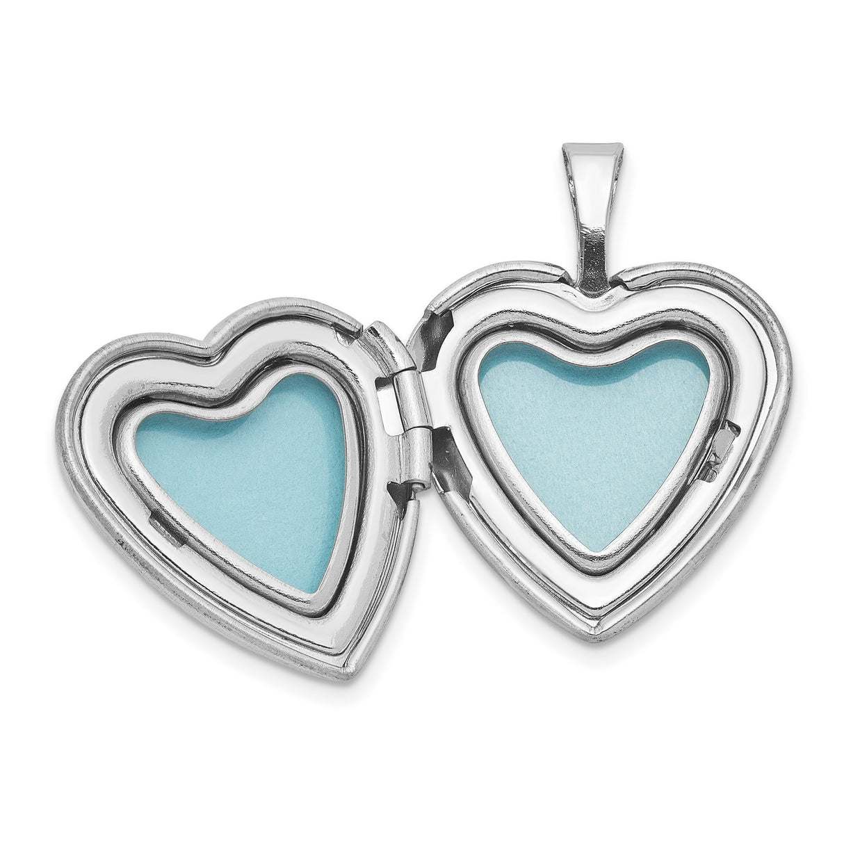 Sterling Silver Heart Locket Pendant with Pink Seahorse and Ocean Theme
