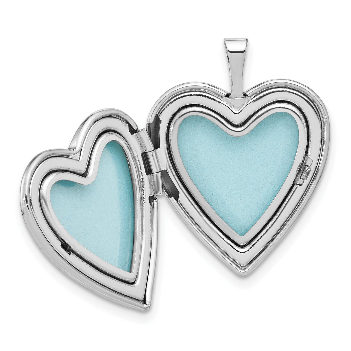 Sterling Silver Heart Locket Pendant with Faith Hope Love Message, Inspirational Christian Jewelry