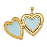 1/20 Gold Filled 4 Frame Enameled Heart Locket Charm Pendant in Real  Yellow Gold