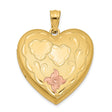 1/20 Gold Filled 4 Frame Enameled Heart Locket Charm Pendant in Real  Yellow Gold