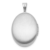 Diamond 19mm Angel Oval Locket Charm Pendant in Real 925 Sterling Silver