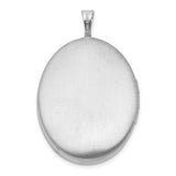 Polished Filigree 26mm Oval Locket Charm Pendant in Real 925 Sterling Silver