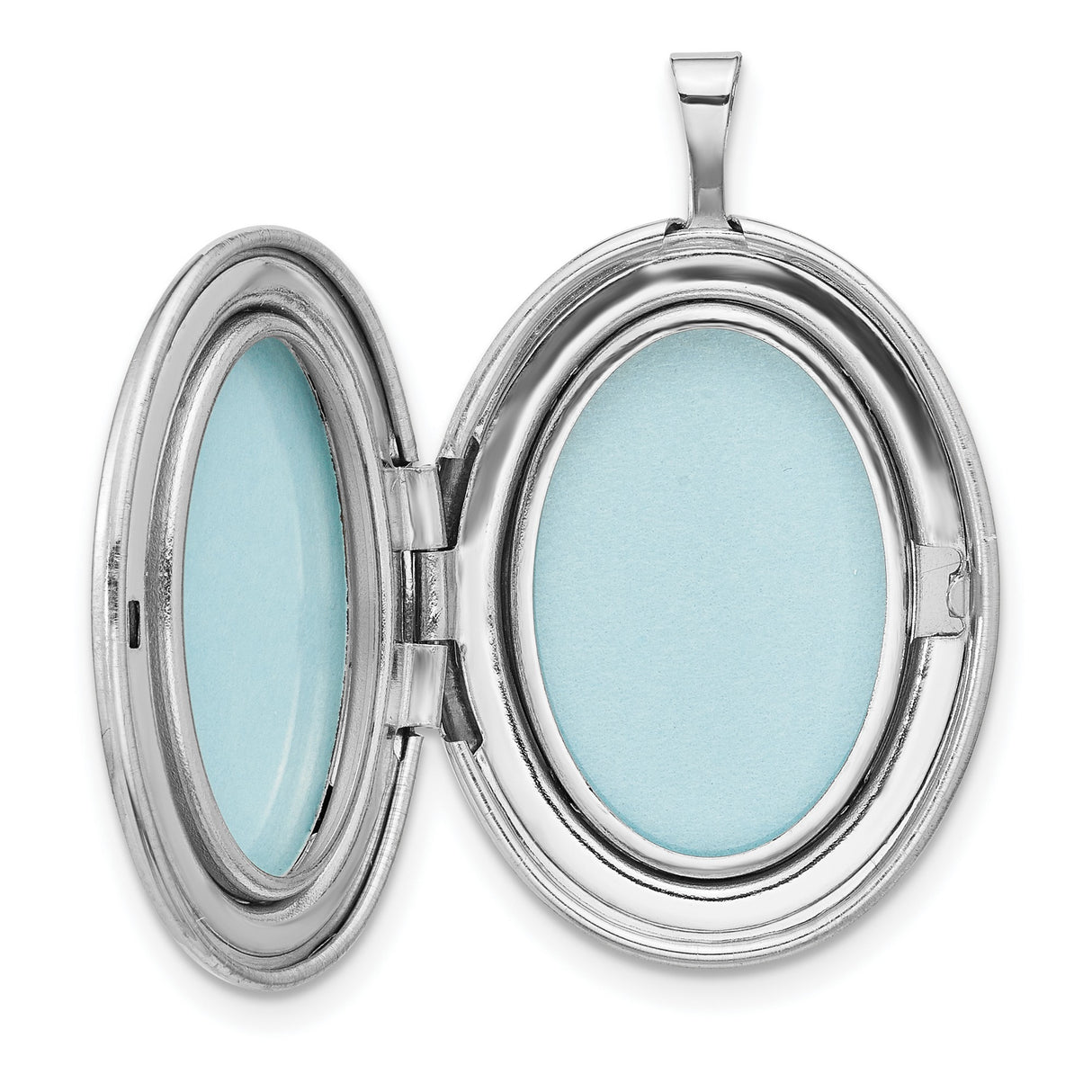Polished Filigree 26mm Oval Locket Charm Pendant in Real 925 Sterling Silver