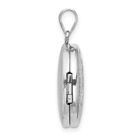 Sterling Silver Celtic Trinity Knot Locket Pendant, Symbol of Unity and Eternity for Women