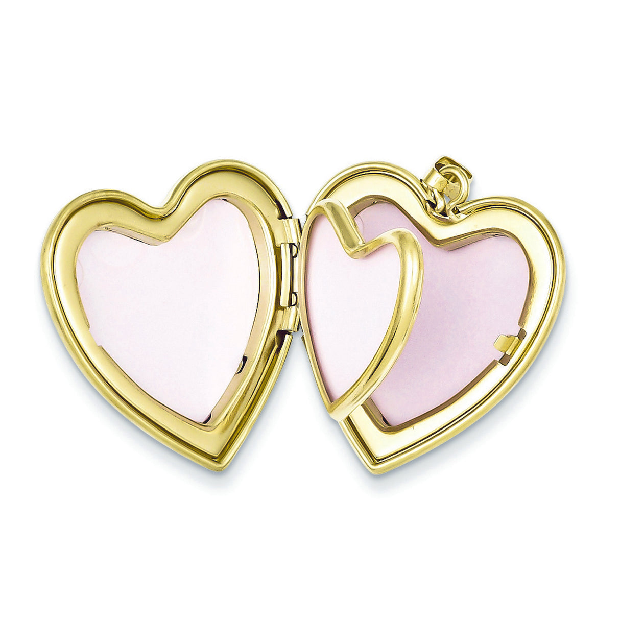 1/20 Gold Filled Grandma Word And Flowers On Heart Shaped Locket Charm Pendant in Real  Yellow Gold