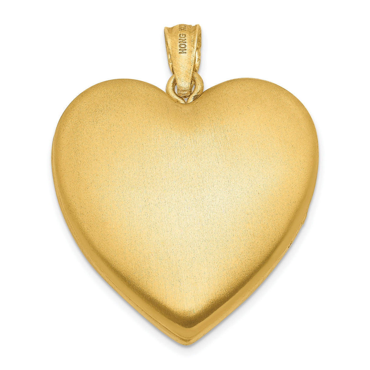 1/20 Gold Filled Grandma Word And Flowers On Heart Shaped Locket Charm Pendant in Real  Yellow Gold