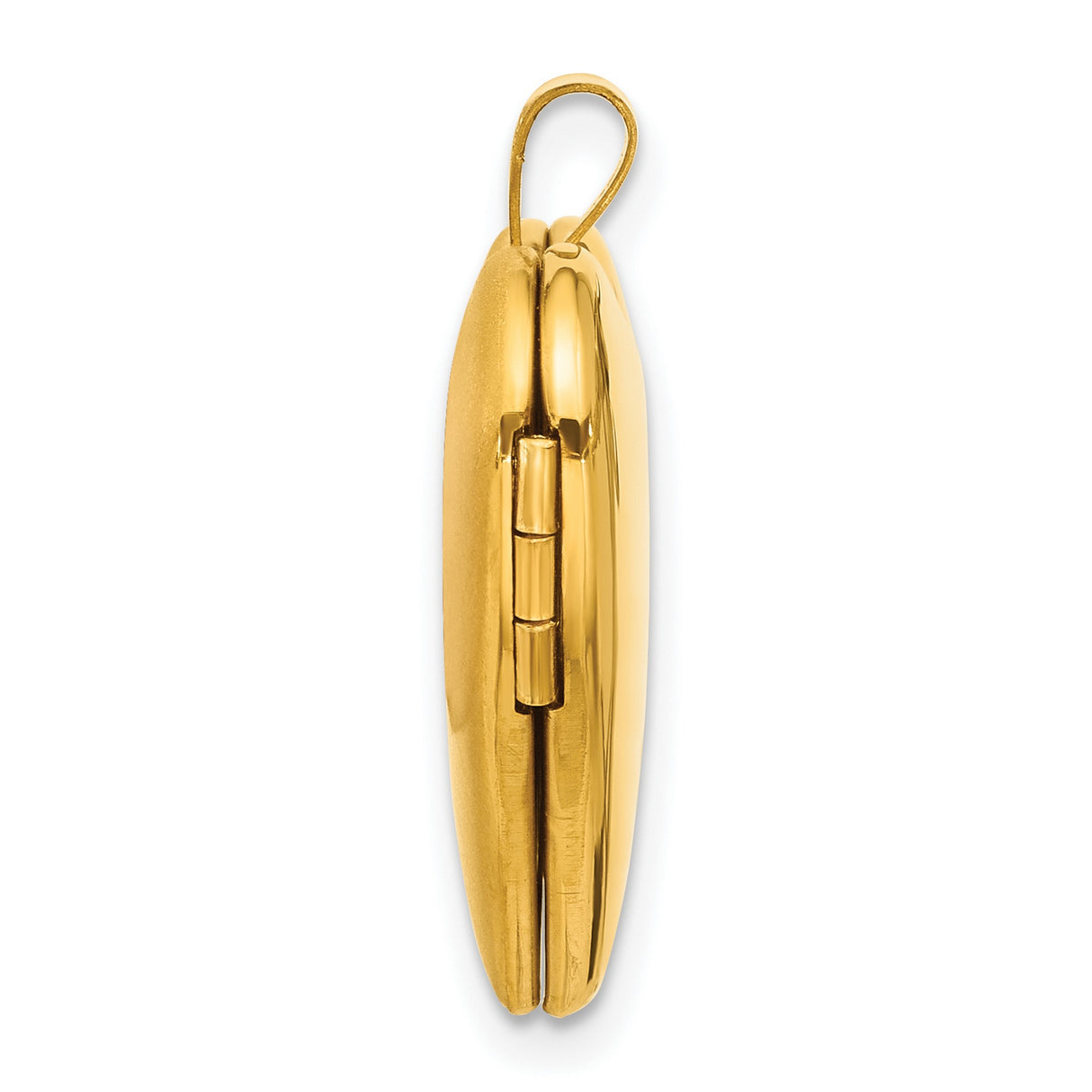 Gold Filled Polished and Satin 20mm Heart Locket Charm Pendant in Real  Yellow Gold