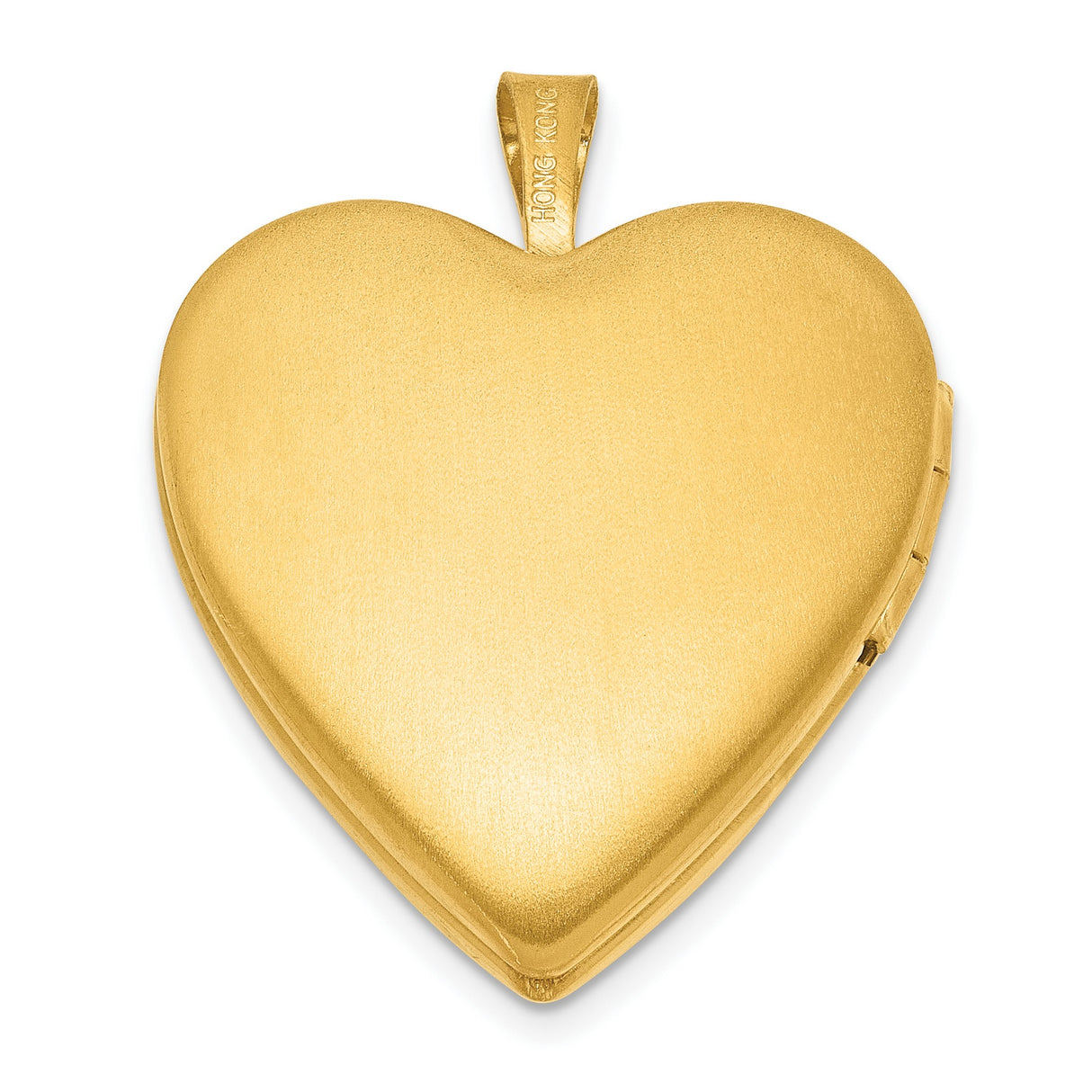 Gold Filled Polished and Satin 20mm Heart Locket Charm Pendant in Real  Yellow Gold