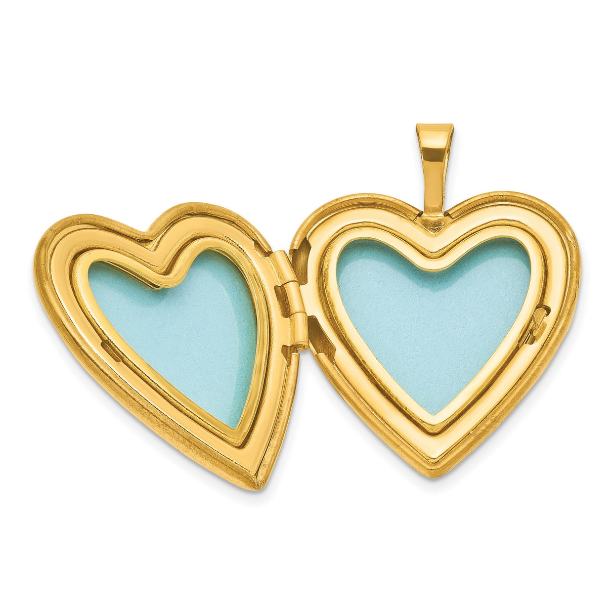 Gold Filled Polished and Satin 20mm Heart Locket Charm Pendant in Real  Yellow Gold