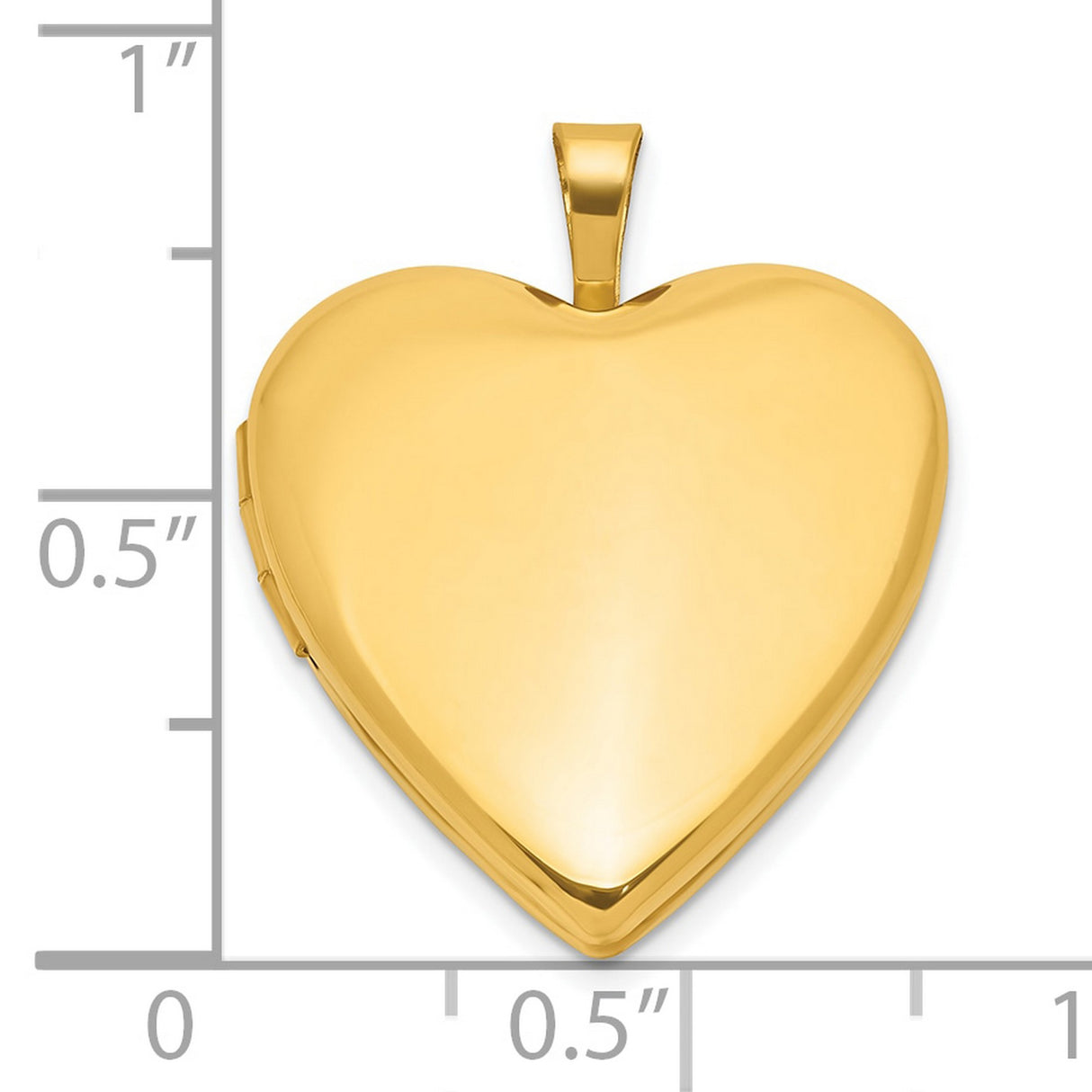 Gold Filled Polished and Satin 20mm Heart Locket Charm Pendant in Real  Yellow Gold