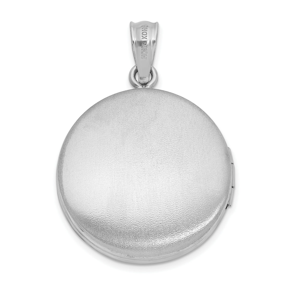 Sterling Silver Memorial Locket Pendant with Cross Engraving and In Loving Memory Message