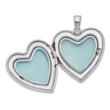 Sterling Silver Cross Pendant with Diamond Accent, Satin Finish and Textured Detail