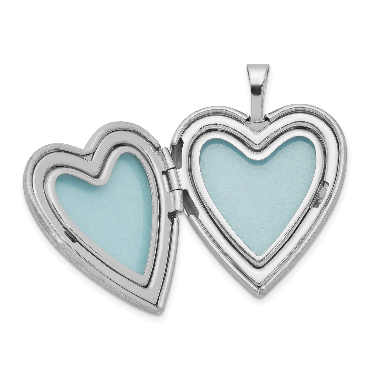 Sterling Silver Heart Locket Pendant with Floral Vine Design for Women