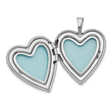 20mm Forever Diamond Star Heart Locket Charm Pendant in Real 925 Sterling Silver