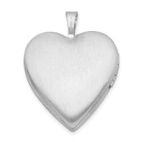 Sterling Silver Heart Locket Pendant with Pink Butterfly and Flower Design for Women