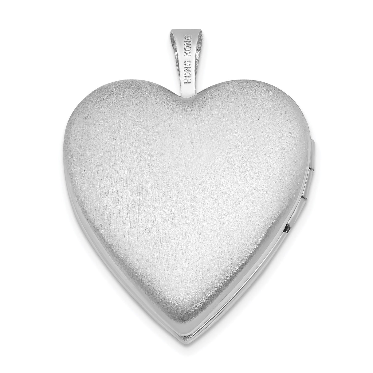 Sterling Silver Heart Locket Pendant with Smooth Polished Finish for Women