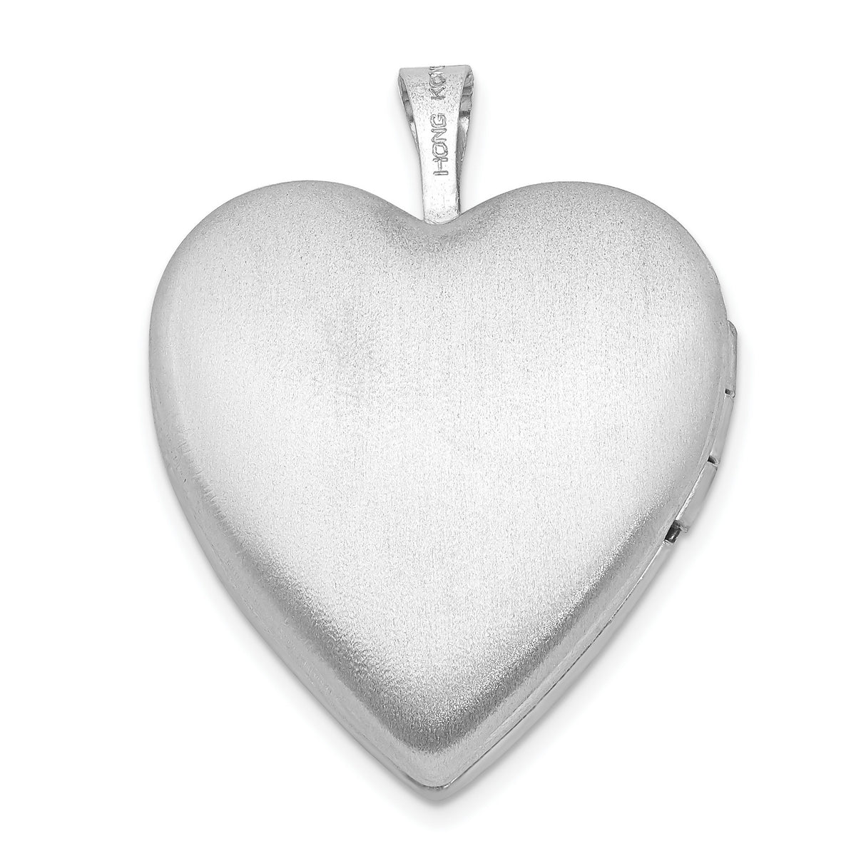 20mm D C and Enameled Mom Heart Locket Charm Pendant in Real 925 Sterling Silver