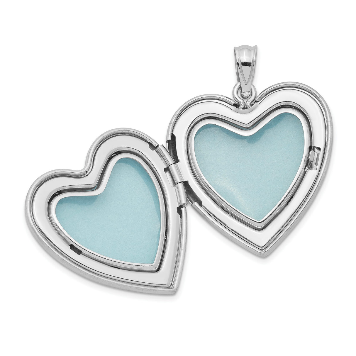 24mm Enameled D C Mom Heart Locket 30x24mm Charm Pendant in Real 925 Sterling Silver