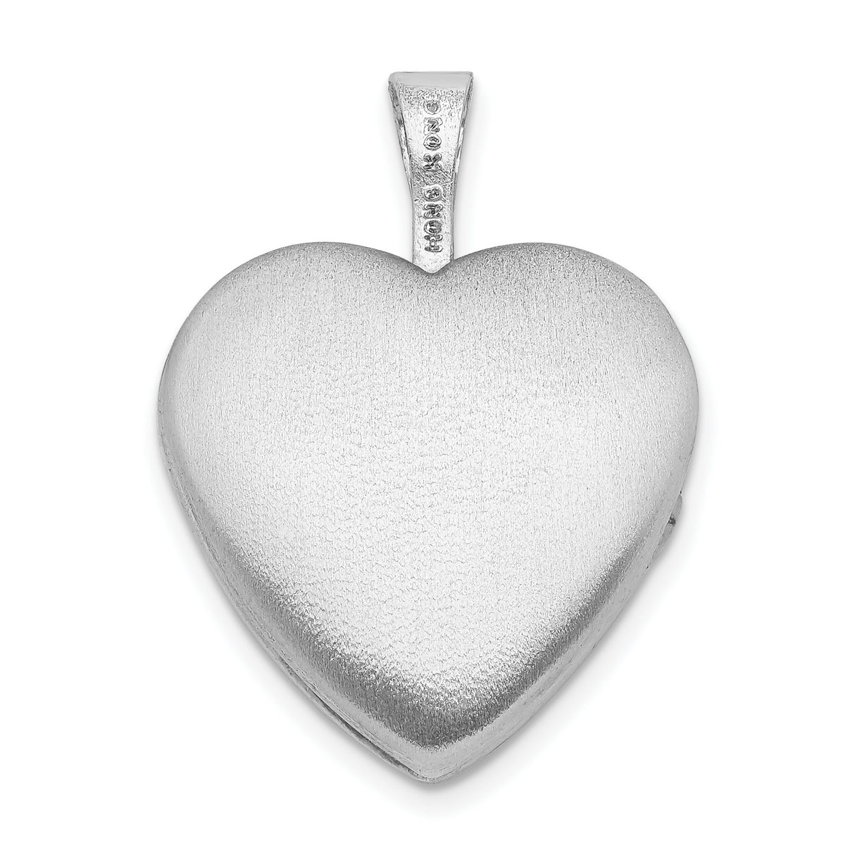 16mm Enameled and D C Love Heart Locket Charm Pendant in Real 925 Sterling Silver