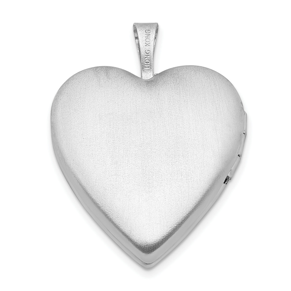 20mm D C and Enameled Love Heart Locket Charm Pendant in Real 925 Sterling Silver