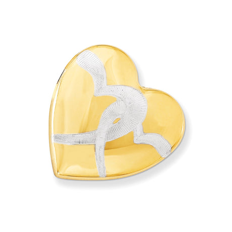 Sterling Silver Heart Pendant with Textured Chi Rho Symbol, Christian Faith Jewelry for Women