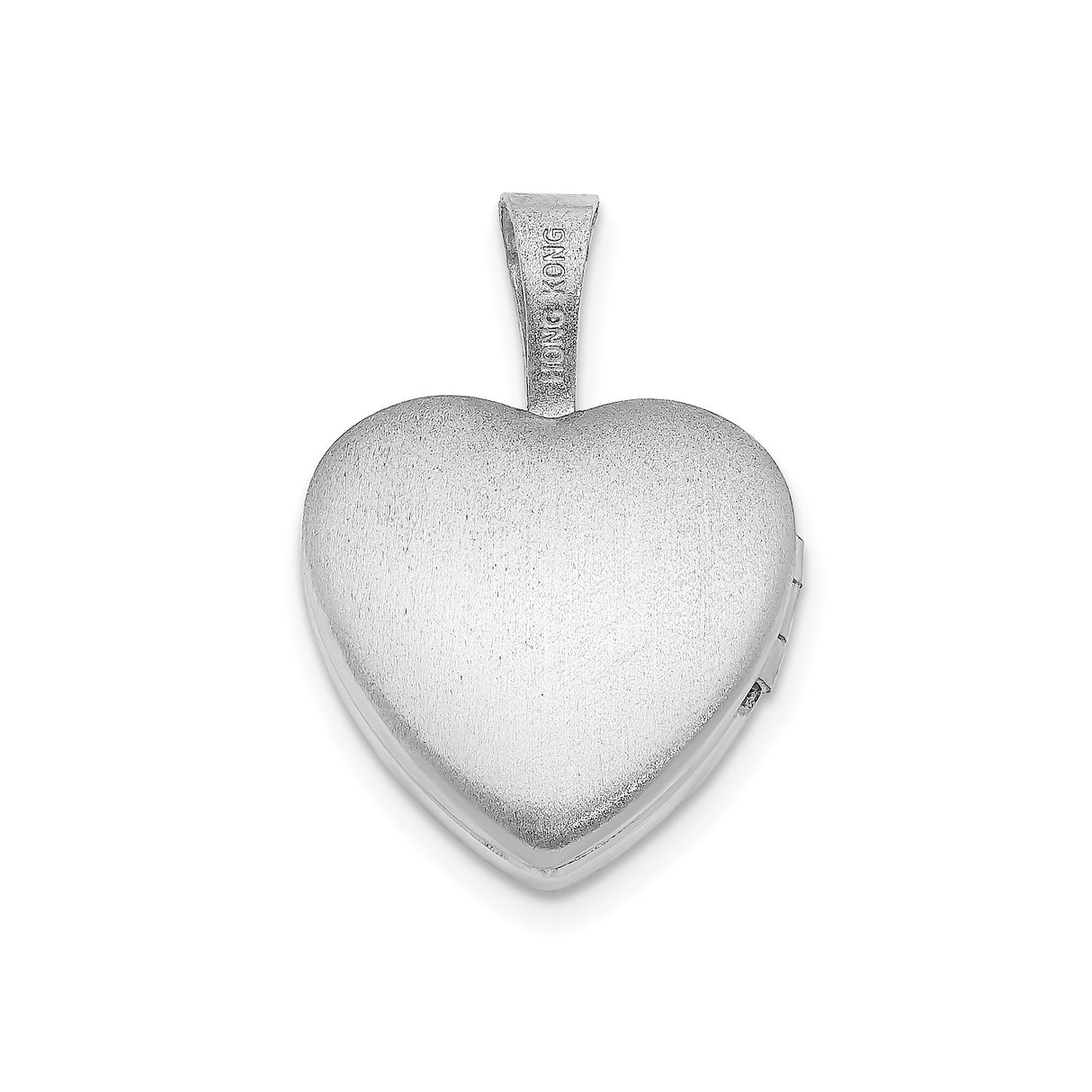 Sterling Silver Heart Locket Pendant, Polished Heart Necklace, Timeless Keepsake Jewelry for Women