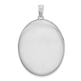 Sterling Silver Oval Locket Pendant with Butterfly Design, Memorial Keepsake Jewelry for Women