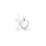 Sterling Silver Heart Locket Pendant, Its a Boy Motherhood Keepsake Jewelry