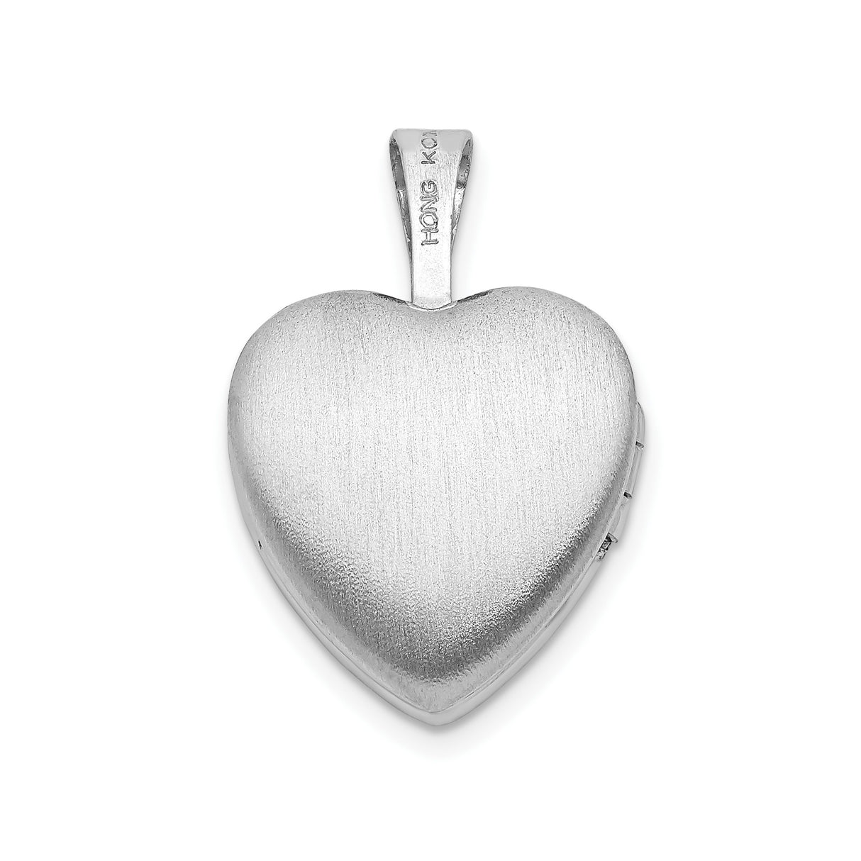 Sterling Silver Heart Shaped Daughter Locket Pendant with Diamond and Starburst Design