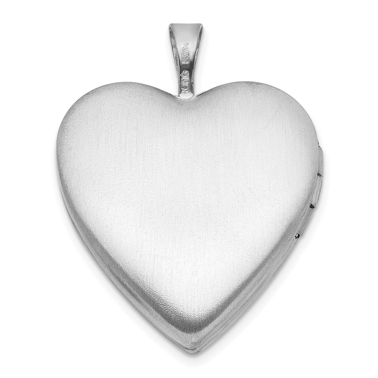 Sterling Silver Cross Pendant with Diamond, Satin Gold Floral Design and Brushed Heart Locket