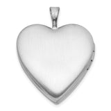 Sterling Silver Cross Pendant with Diamond, Satin Gold Floral Design and Brushed Heart Locket