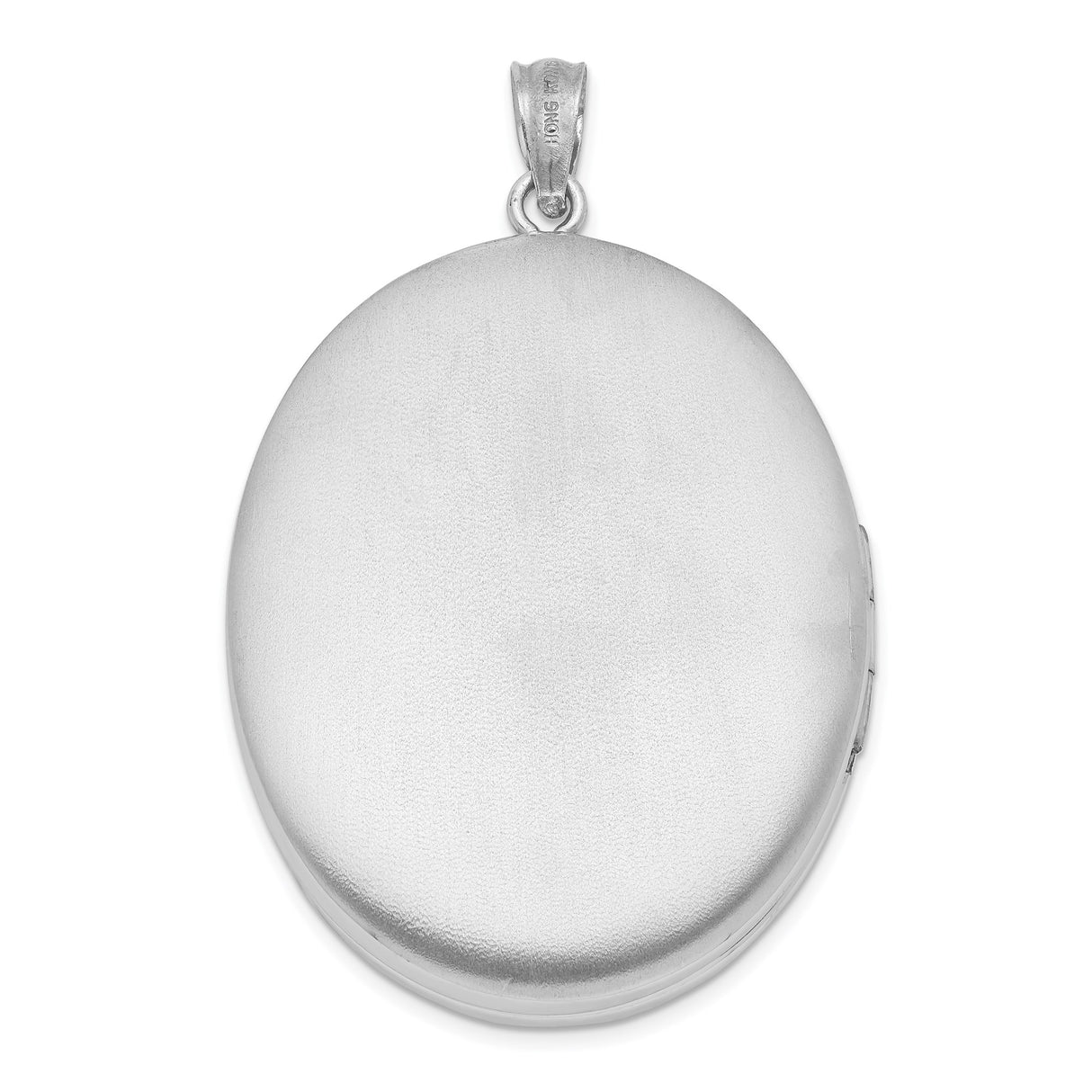 Sterling Silver Oval Locket Pendant with Diamond and North Star Design for Women