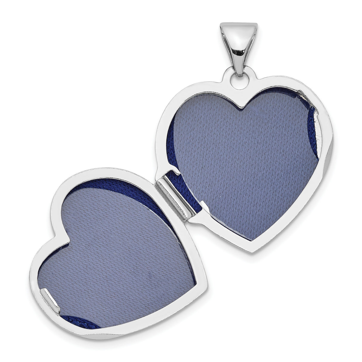 18mm Heart with Scrolls Locket Charm Pendant in Real 925 Sterling Silver
