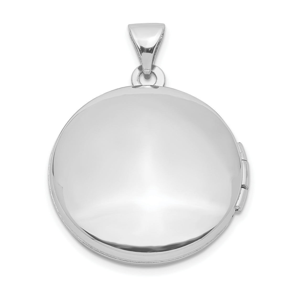 20mm Round Leaf Floral Locket Charm Pendant in Real 925 Sterling Silver