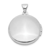 20mm Round Leaf Floral Locket Charm Pendant in Real 925 Sterling Silver