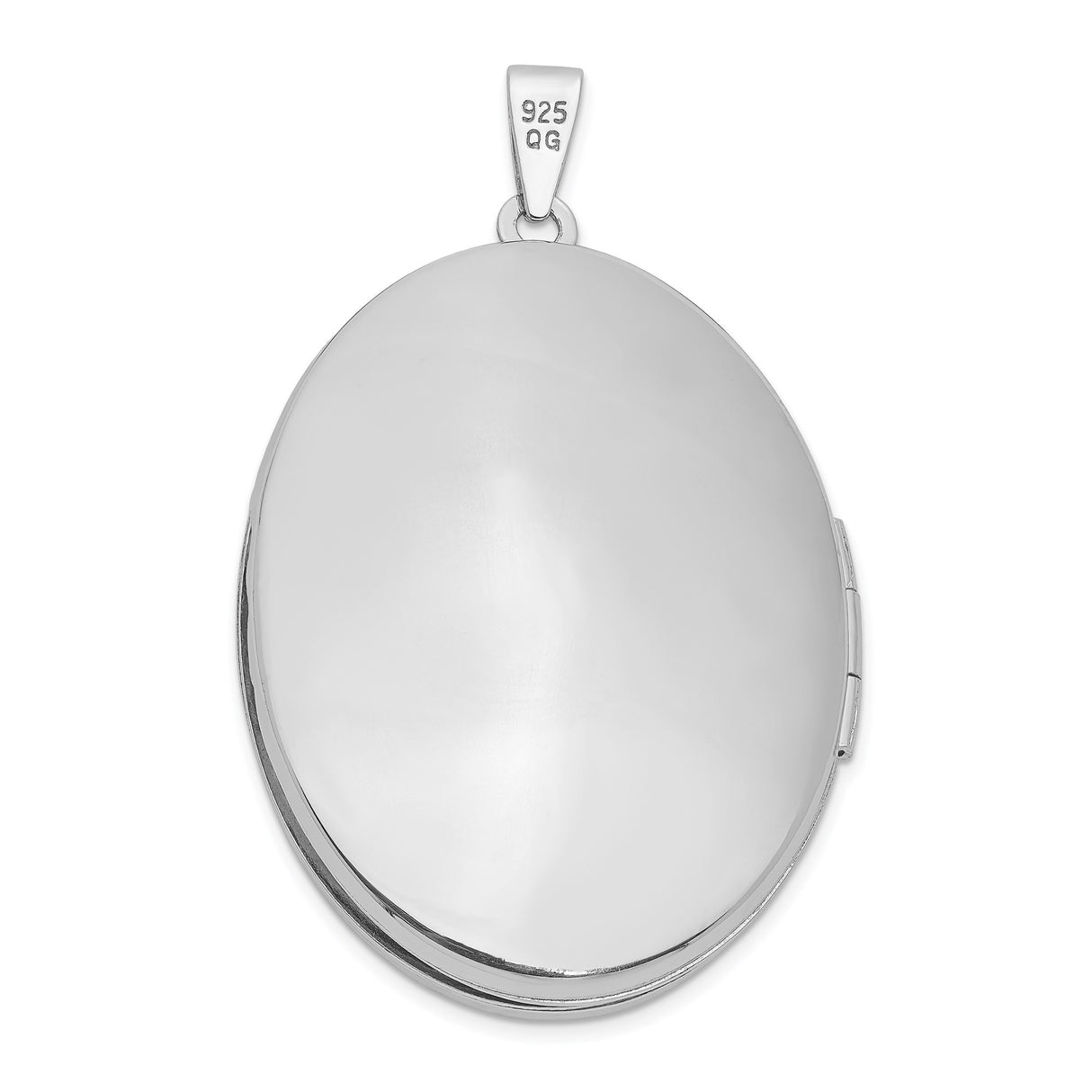 Sterling Silver Oval Locket Pendant with Vintage Floral Scroll Design for Women